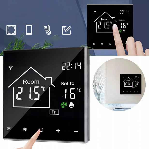 Pokojový Termostat Wifi S Digitálním Regulátorem (3A)