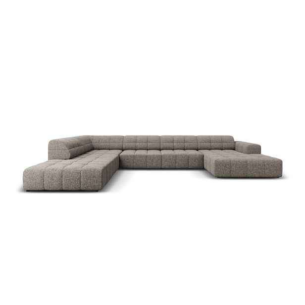 Tmavě šedá rohová pohovka (levý roh/do "U") Chicago – Cosmopolitan Design
