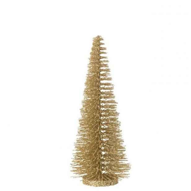Zlatý vánoční dekorativní stromek Glitter Tree – 5*5*15 cm J-Line by Jolipa