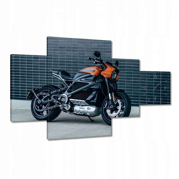 Hodiny 130x80 Harley Davidson Motocykl