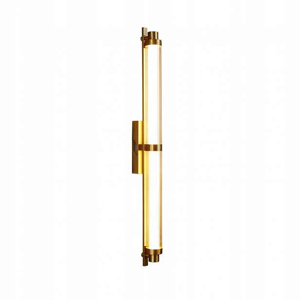 Delgado nástěnné svítidlo 40 cm, obdélníkové, Led, moderní, dekorativní, zlaté