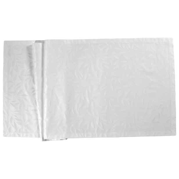 Sander Damaškový běhoun na stůl Como, 50 x 140 cm, white 560069-30