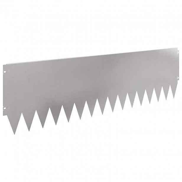 vidaXL Okraj trávníku 20 ks 103 x 30 cm Ocel Stříbrná
