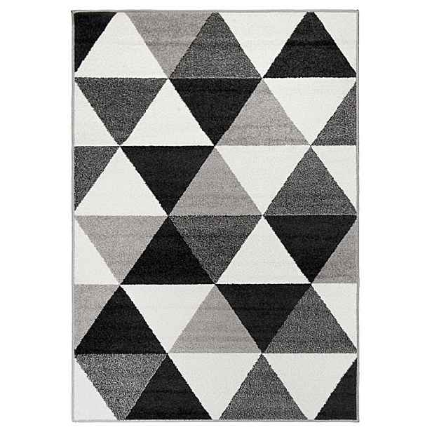 Kusový koberec Lotto 665 HR5 E, 160x235, černobílá, chodba / předsíň, Oriental Weavers