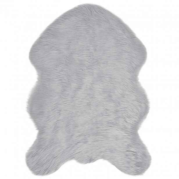 vidaXL Koberec z umělé ovčí kožešiny TAFALLA Šedá 60 x 90 cm Polyester