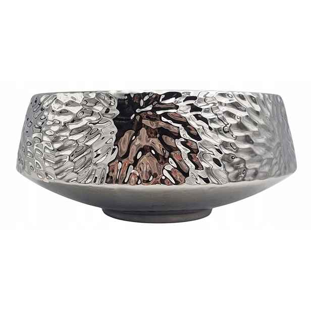 Obal Na Květináč Orchidej Váza Květináč Zrcadlový květináč stříbro BX43 24,5x12 Silver