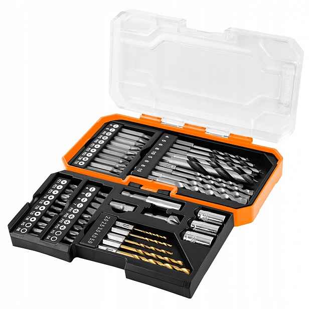 Sada vrtáků a bitů 50 ks. Neo Tools 56-613 Bity