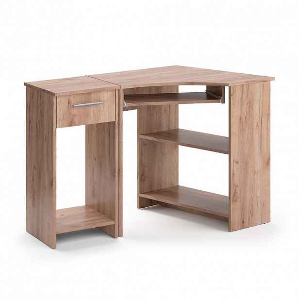 Vicco ROHOVÝ PSACÍ STŮL Odin Sonoma 83 x 76 cm Sada se skříní PC
