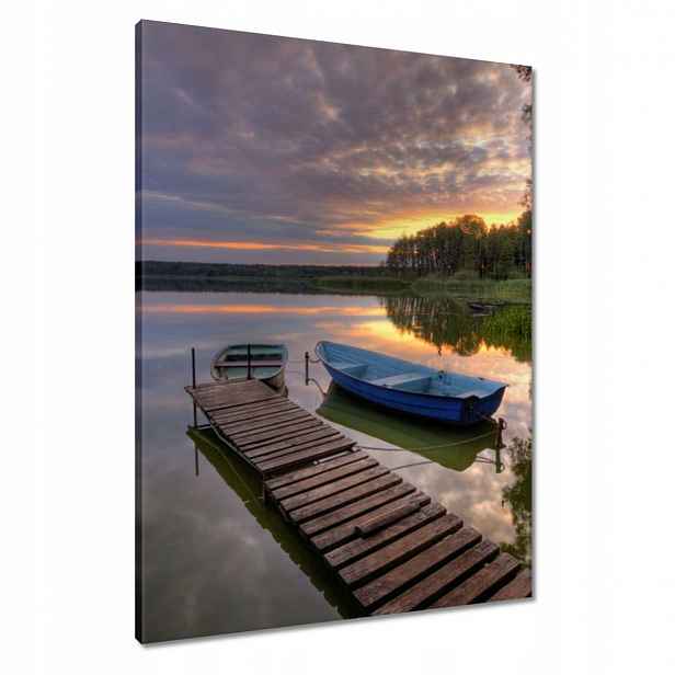 Obrazy 60x80 Západ slunce Jezero