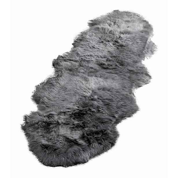 Šedá ovčí kožešina Native Natural Double, 60 x 240 cm