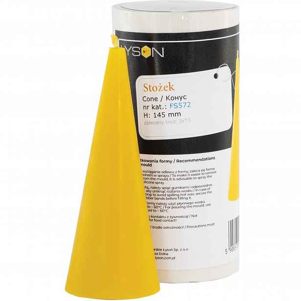 Silikonová Forma na svíčky Kužel 14,5 cm