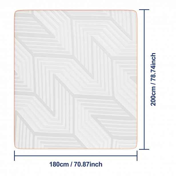 TEMU Nástavec z gelové paměťové pěny s dvojitou vrstvou 7,5 cm H3/H4 - Měkký gelový vršek + Pevná nosná základna | Chladivý a prodyšný s pratelným