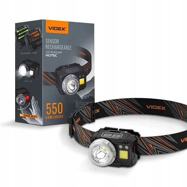 Vayox čelovka Led 550 lm 5000K VLF-H075C 83216