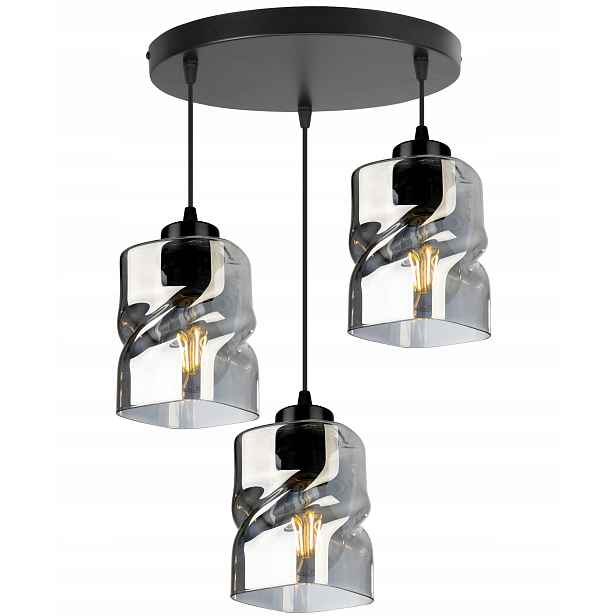 Závěsná Stropní Lampa, Trojitý Skleněný Lustr Do Kuchyně Obývacího Pokoje, Jídelny