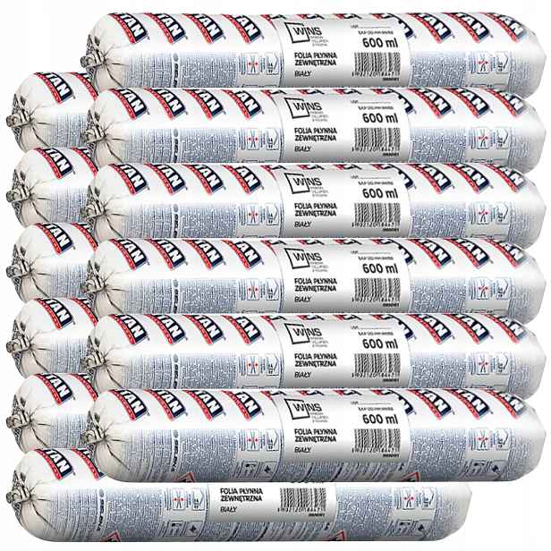 12 Ks Fólie vnější 600 ml bílá 4 aplikátory