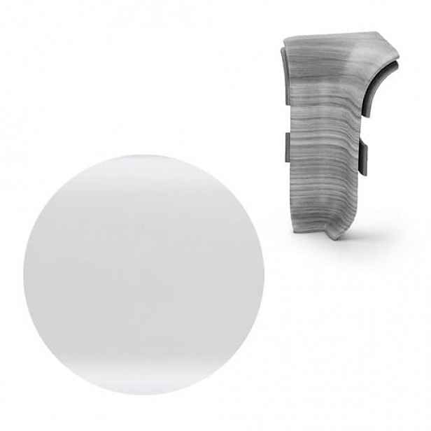 Vnitřní roh k soklu Naturel bílá , PVC délka 0,5 cm, výška hrany 56 mm, NATNGTW00