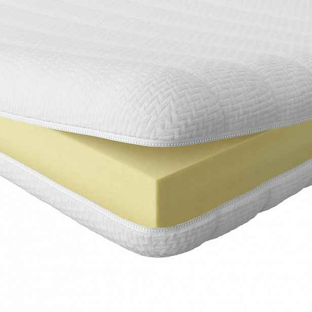 AM Qualitätsmatratzen VISCOTOPPER 100/200 cm - výška 6 cm a kryt Toledo