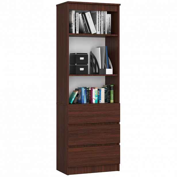 RAUMHIRSCH FURNITURE STOJANOVÁ POLIČKA Tmavě hnědá 180/60/35