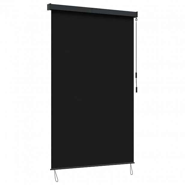 vidaXL Roleta Černá 160 x 250 cm Textil a hliník