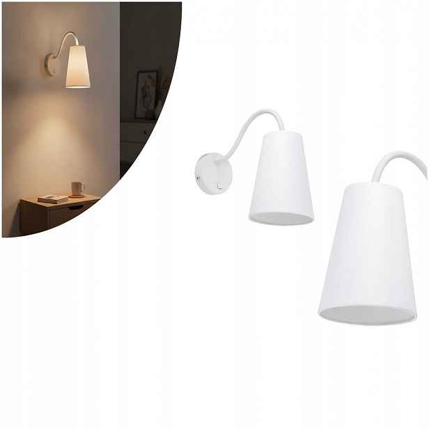 Nástěnné svítidlo bílé Wire Kids moderní nad postel v ložnici Tk Lighting