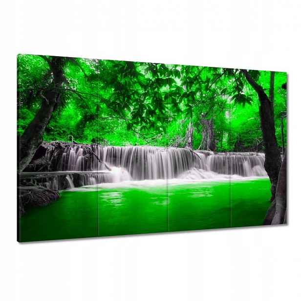 Obrazy 120x80 Zelený vodopád Kaskáda
