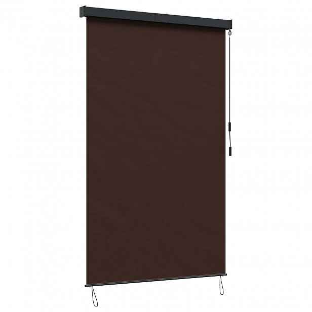 vidaXL Roleta Hnědá 160 x 250 cm Textil a hliník