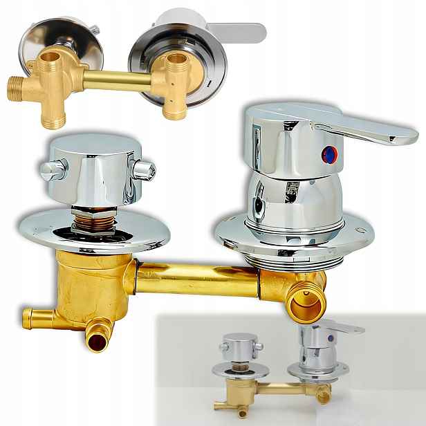Baterie Ventil Hlava Spínač Pro Hydromasážní Kabinu 10 CM 3 Funkce