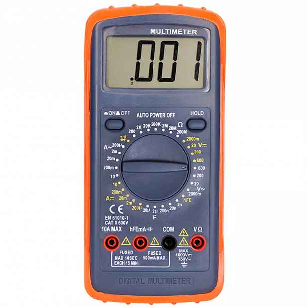 Multimetr max AC 600V/10A max DC 600V/10A