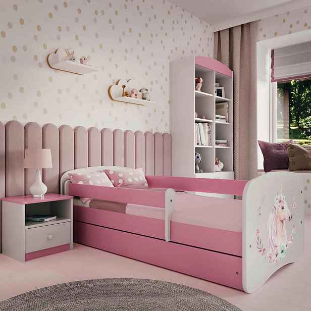 MID.YOU POSTEL PRO DĚTI A MLÁDEŽ 80/160 cm, bílá, pink
