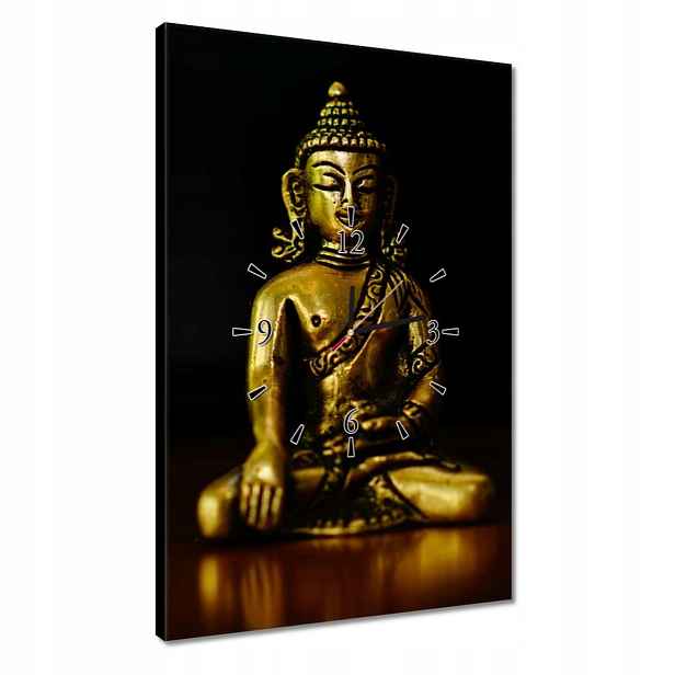 Hodiny 40x60 Zlatý Buddha Zlato