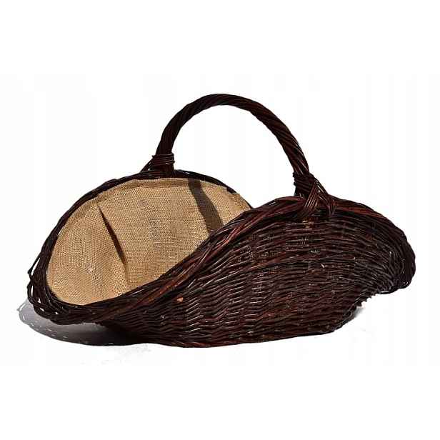 Proutěný koš na dřevo do krbu 65 cm Wiklina