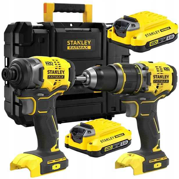 Stanley SFMCK461D2T Komplet V20 18V Aku Vrtačka Šroubovák 2x2Ah