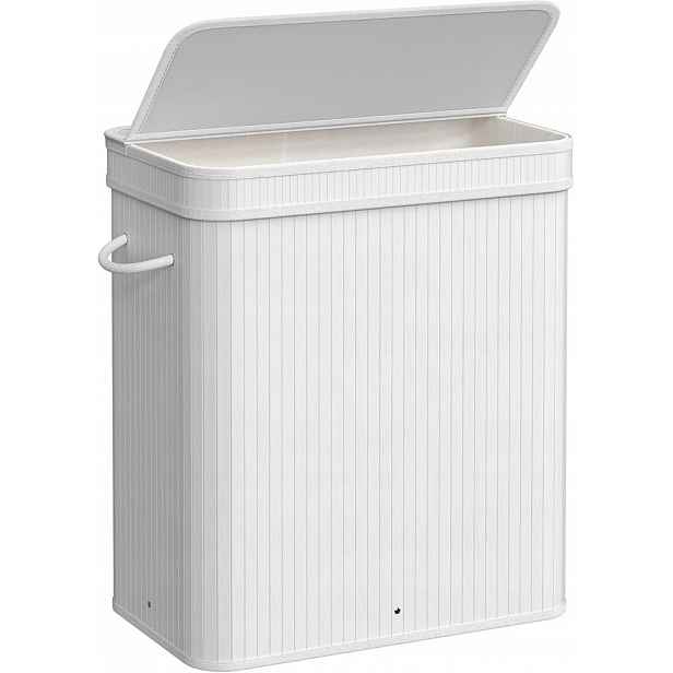 Volně stojící koš na prádlo Songmics 100 l bílý
