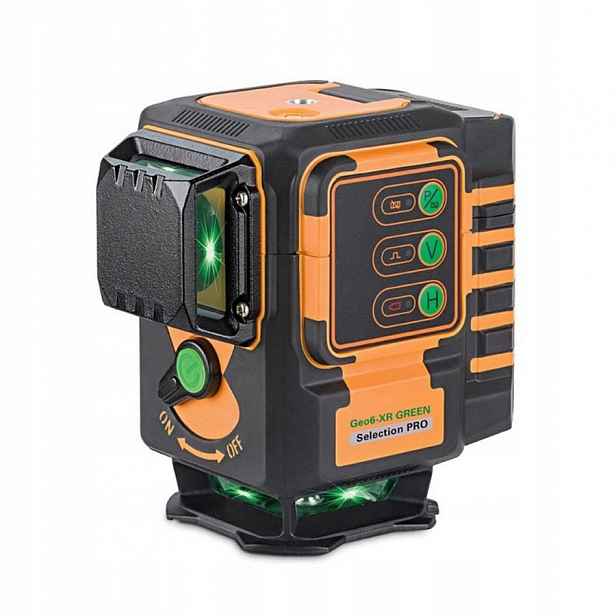 Křížový Čárový Laser GEO6-XR Zelený