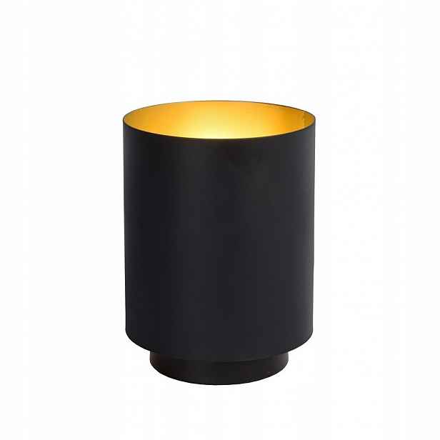 Černá stolní lampa Suzy s teplým leskem do kanceláře Lucide