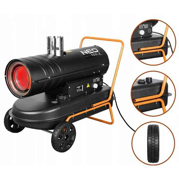 Olejový spalinový ohřívač Neo Tools 20 kW 90-086-1