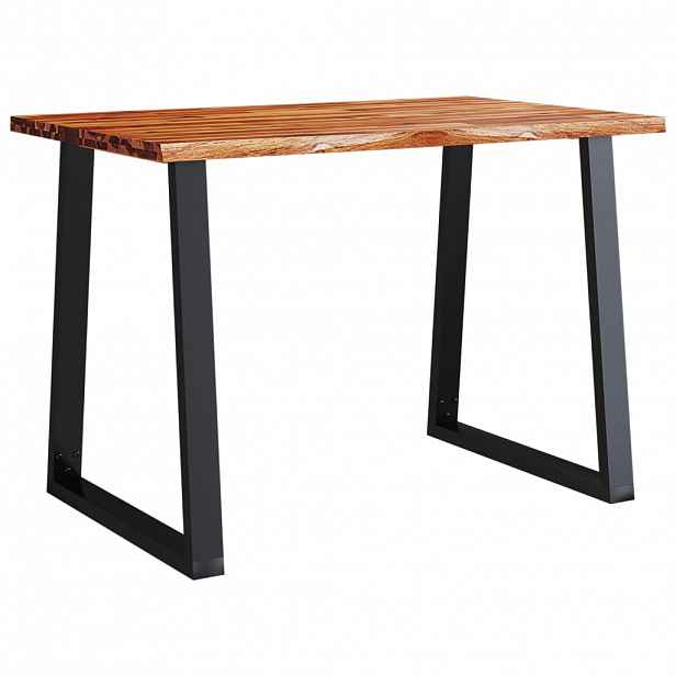 vidaXL Jídelní stůl s živou hranou 110x70x75 cm masivní akáciové dřevo