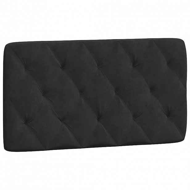 vidaXL Polštář na čelo postele černý 100 cm samet