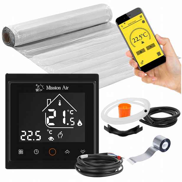 Set Vyhřívací Podložka pro topení Mission Air pod panely MAL-160W/m² 2m² WiFi