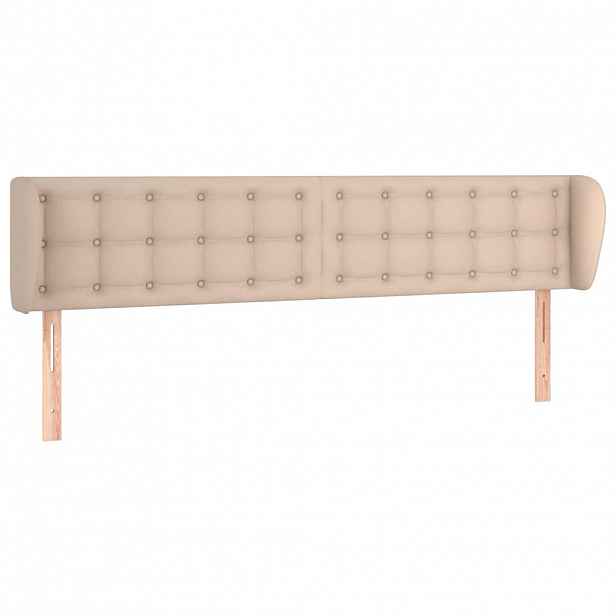 vidaXL Čelo postele typu ušák cappuccino 183x23x78/88 cm umělá kůže
