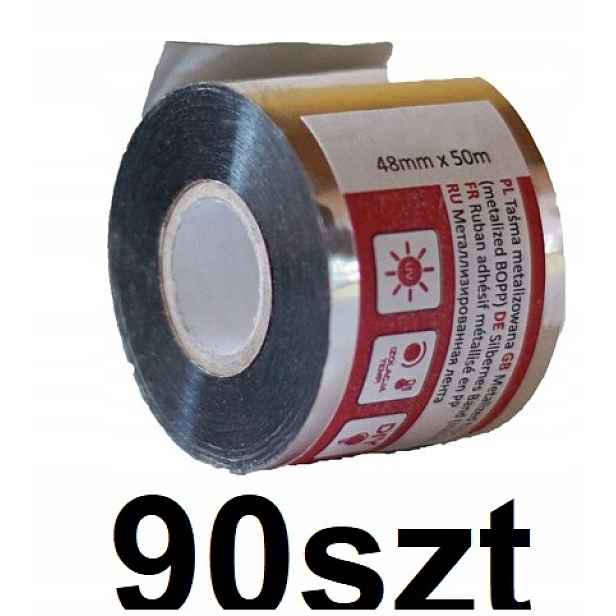 Metalizovaná Páska Na Fólie 48x50 90ks EuroTape
