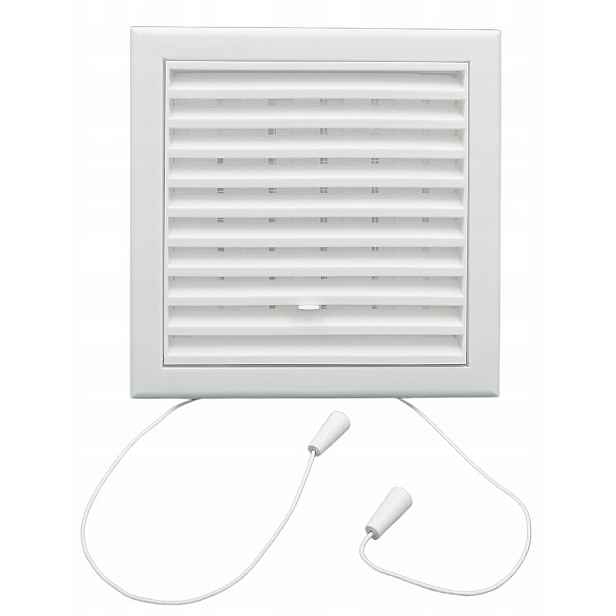 Ventilační Mřížka Vents pro kulatý kanál Fi 100 mm s žaluzií bílá