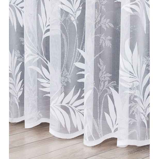 Žakárová síťka bez žehlení záclony s drápem 250x230, páska