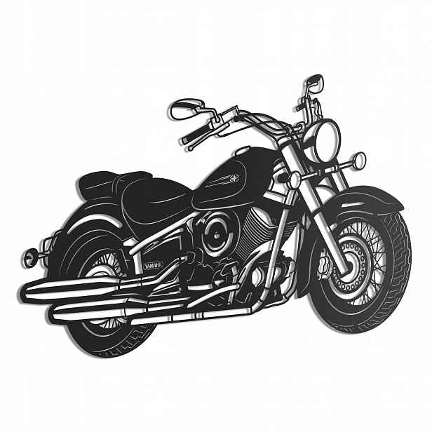Dřevěný 3D obraz Yamaha Drag Star 1999 Nástěnná Dekorace Dárek XL