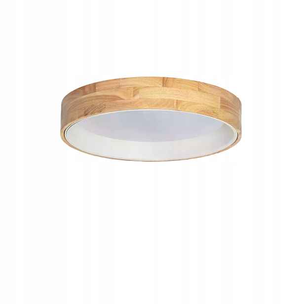 Stropní svítidlo stropní svítidlo Led dřevěná bílá hnědá kulatý 50 cm Abruzzo