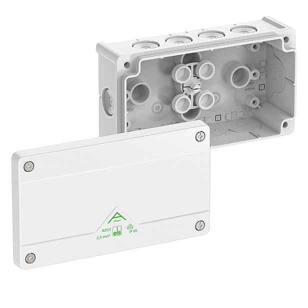 Krabice rozbočovací přisazená Spelsberg Abox 025/2-L/w 87×152×52 mm
