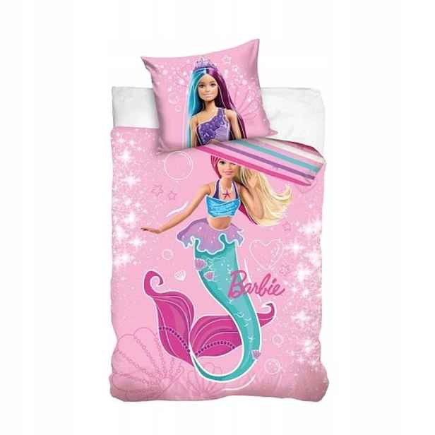 Sada povlečení Barbie Mořská Panna 140 x 200 cm růžová