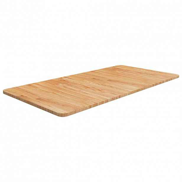 vidaXL Koupelnová deska světle hnědá 100x50x1,5 cm ošetřený masiv