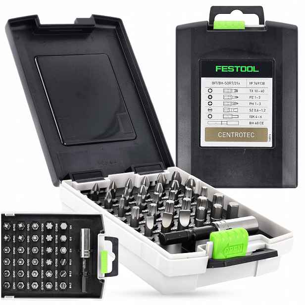 Bity Festool Sada Bitů Pro Montáž BIT/BH-SORT/31x V kazetě 31 ks
