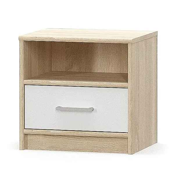 Casarredo Noční stolek TIPS dub sonoma/bílá mat